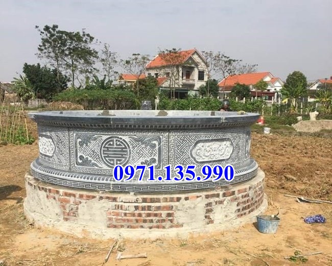 24 mẫu mộ đá tròn đẹp bán tại hoà bình lăng mộ tổ hình tròn bằng đá