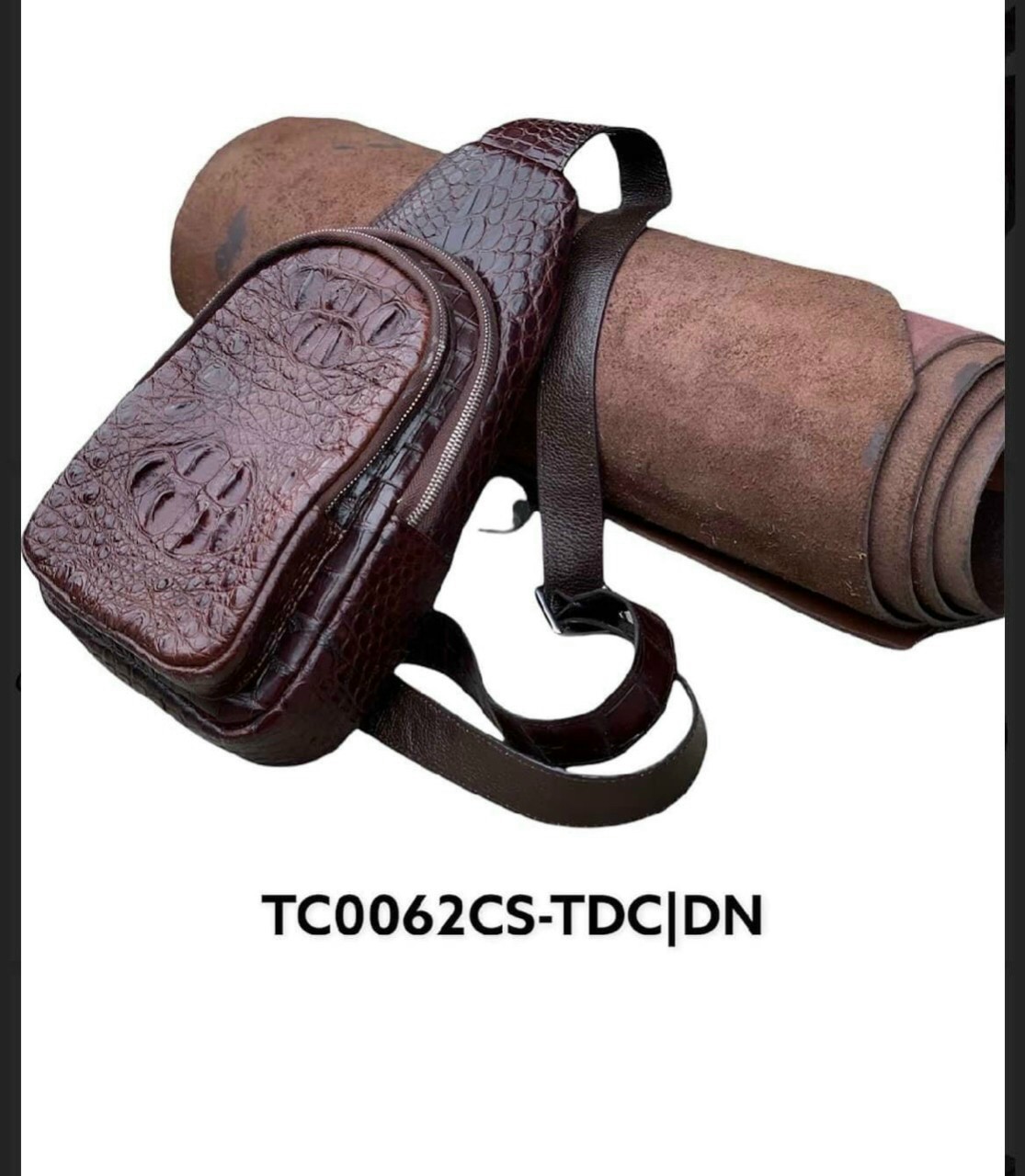 Túi đeo chéo cá sấu - Da thật 100% bảo hành 2 năm