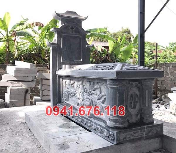 Mộ đá công giáo  - Lăng mộ đá công giáo bằng đá đẹp bán tại Kiên Giang