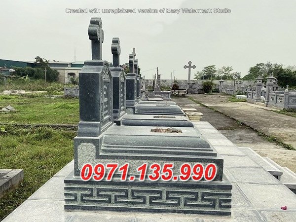 Mẫu mộ công giáo lăng mộ đạo bằng đá đơn giản đẹp bán Thanh Hoá