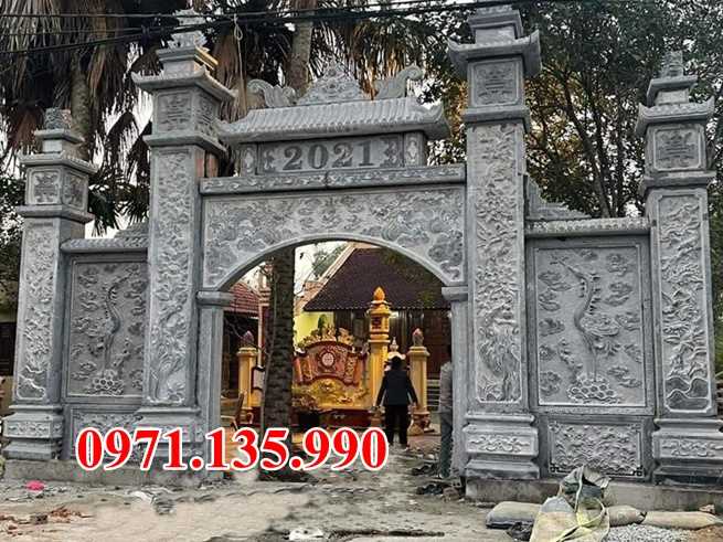 Cổng đá nhà thờ - Mẫu cổng bằng đá xanh đẹp bán tại Ninh Thuận