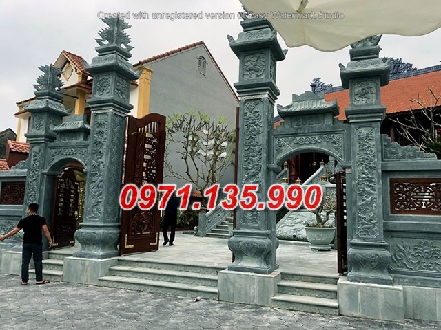 Cổng đá nhà thờ - Mẫu cổng bằng đá xanh đẹp bán tại Ninh Thuận