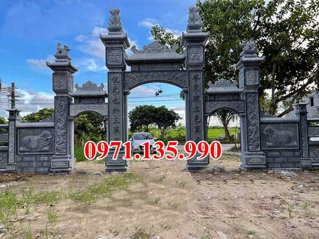 Cổng đá nhà thờ - Mẫu cổng bằng đá xanh đẹp bán tại Ninh Thuận