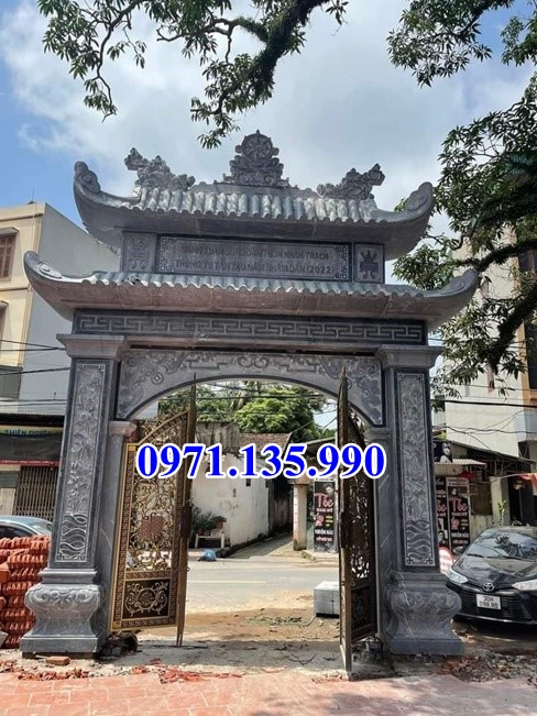 Cổng đá nhà thờ - Mẫu cổng bằng đá xanh đẹp bán tại Ninh Thuận