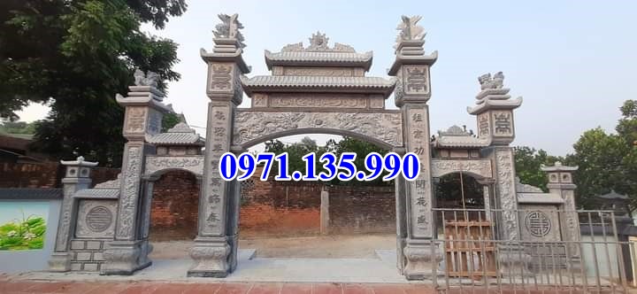 Cổng đá nhà thờ - Mẫu cổng bằng đá xanh đẹp bán tại Ninh Thuận