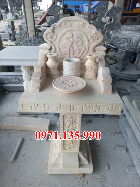 Bàn thờ thiên đá đẹp - Mẫu bàn thờ thiên bằng đá xanh bán Vĩnh Long