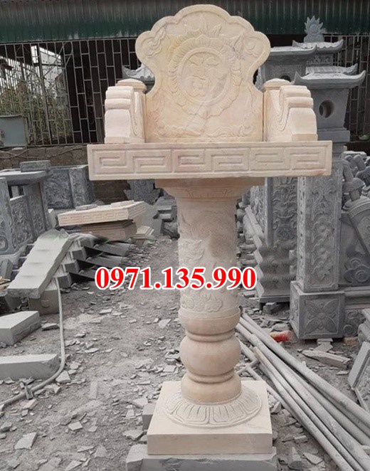 Bàn thờ thiên đá đẹp - Mẫu bàn thờ thiên bằng đá xanh bán Vĩnh Long