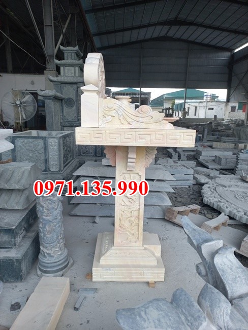 Bàn thờ thiên đá đẹp - Mẫu bàn thờ thiên bằng đá xanh bán Vĩnh Long