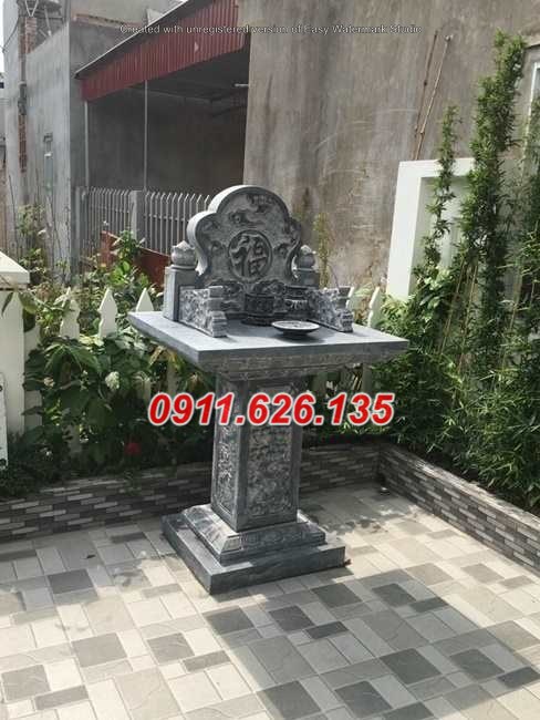 Bàn thờ thiên đá đẹp - Mẫu bàn thờ thiên bằng đá xanh bán Vĩnh Long