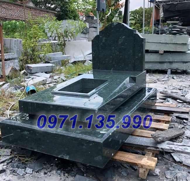 Mộ đá xanh rêu - Mẫu mộ đá xanh cẩm thạch bằng đá đẹp bán Đồng Tháp