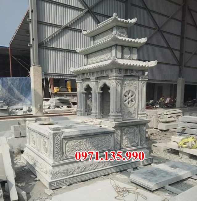 Mộ đá cao cấp - Mẫu mộ hiện đại bằng đá đơn giản đẹp bán tại Đồng Tháp