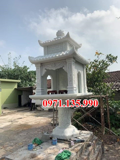 34 Cây hương bằng đá - Mẫu miếu bàn thờ thiên đá đẹp bán tại Cao Bằng