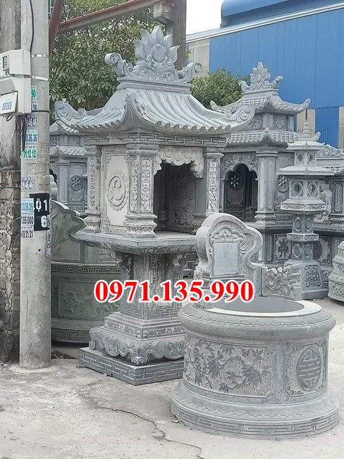34 Cây hương bằng đá - Mẫu miếu bàn thờ thiên đá đẹp bán tại Cao Bằng