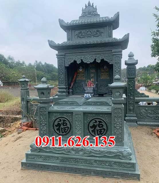 Mộ đá song thân - Mẫu mộ phu thê bằng đá đơn giản bán Ninh Thuận