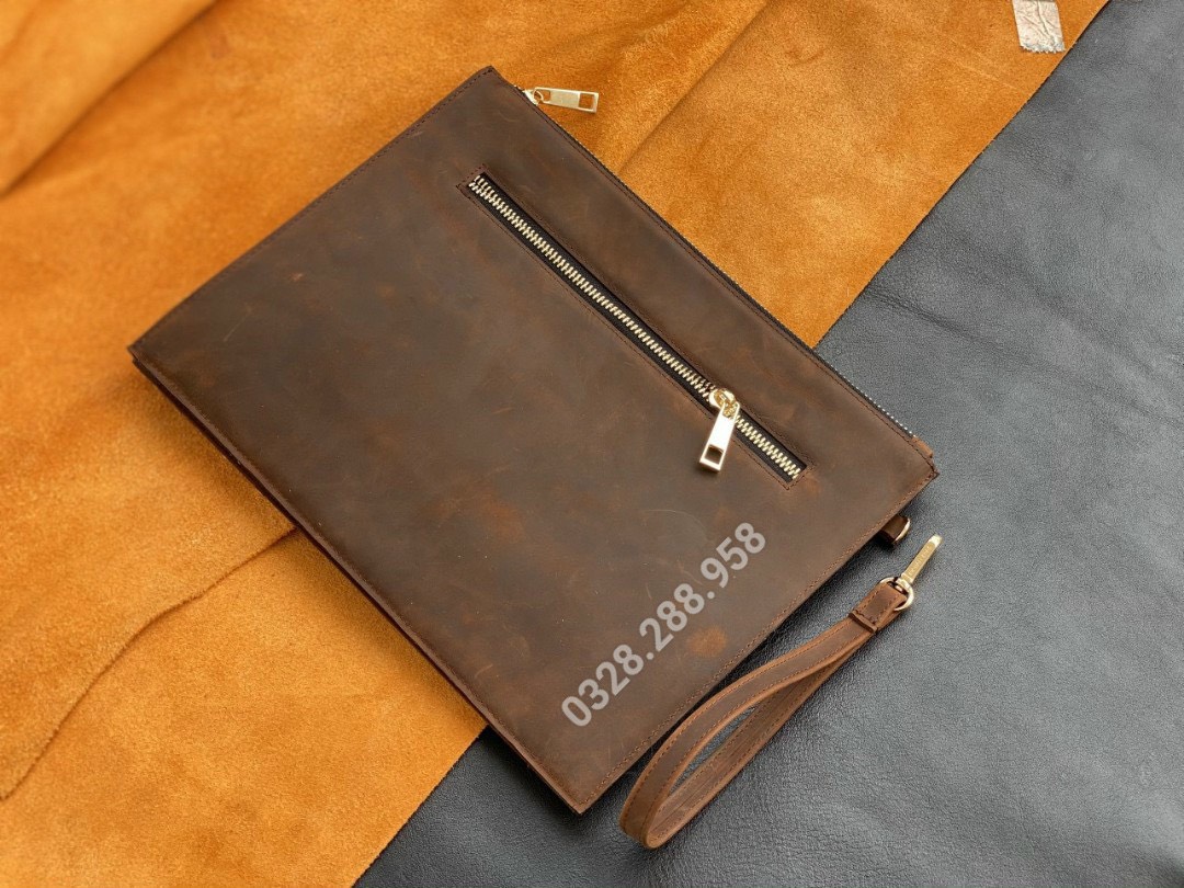 Clutch Da Bò DUPO - Sản xuất tại xưởng