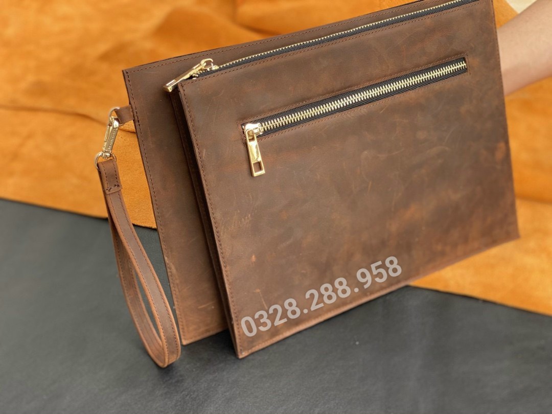 Clutch Da Bò DUPO - Sản xuất tại xưởng