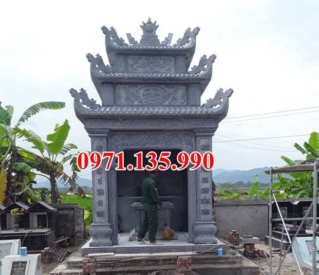 Mộ đá quây - Mẫu chụp mộ bằng đá xanh đẹp bán tại Bình Thuận