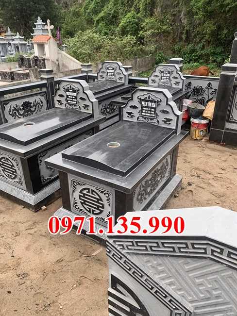 Mộ đá cải táng - Mẫu mộ đá tôn tạo bằng đá xanh đẹp bán Khánh Hoà