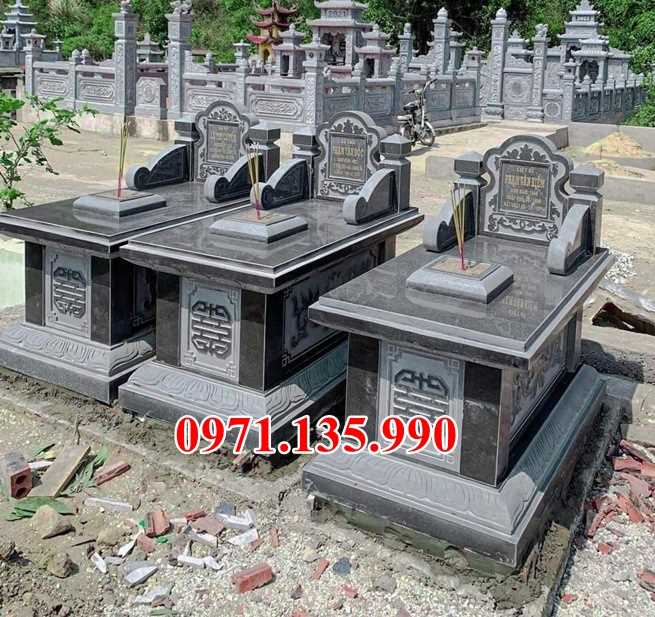 Mộ đá cải táng - Mẫu mộ đá tôn tạo bằng đá xanh đẹp bán Khánh Hoà