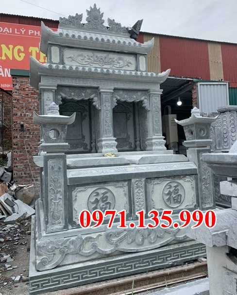 Mộ đá cải táng - Mẫu mộ đá tôn tạo bằng đá xanh đẹp bán Khánh Hoà