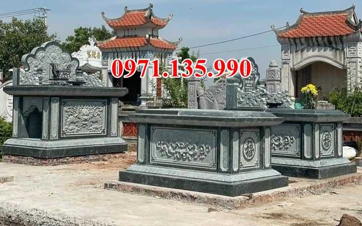 Mẫu mộ đá tam sơn đẹp - Lăng mộ hậu bành bằng đá đẹp bán Bình Định