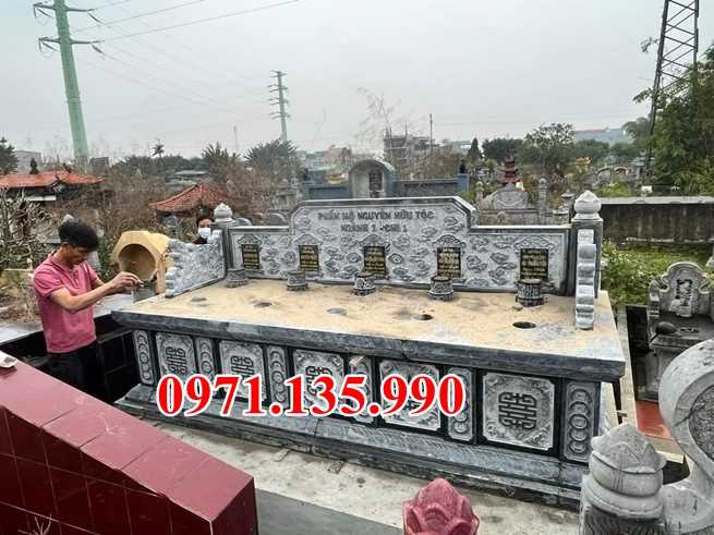 Mẫu mộ đá tam sơn đẹp - Lăng mộ hậu bành bằng đá đẹp bán Bình Định