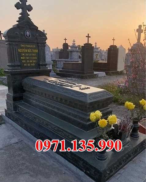 Lăng mộ đạo - Mẫu mộ công giáo bằng đá để tro cốt đẹp bán Vĩnh Long