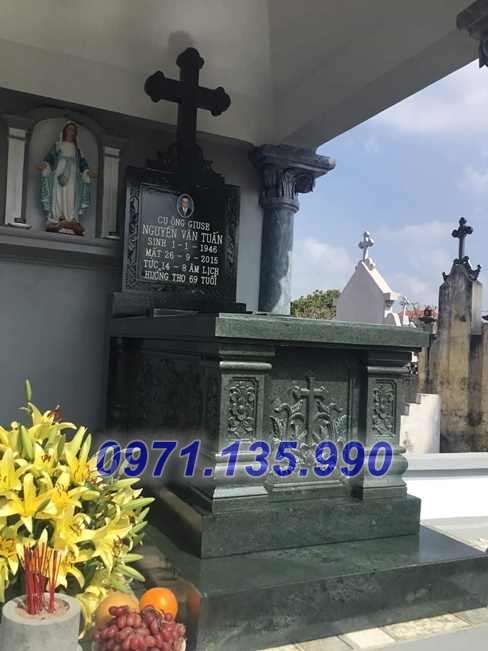 Lăng mộ đạo - Mẫu mộ công giáo bằng đá để tro cốt đẹp bán Vĩnh Long