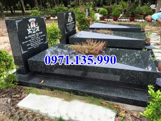 Mộ đá hoa cương - Mẫu mộ bằng đá Granite đẹp bán tại Long An