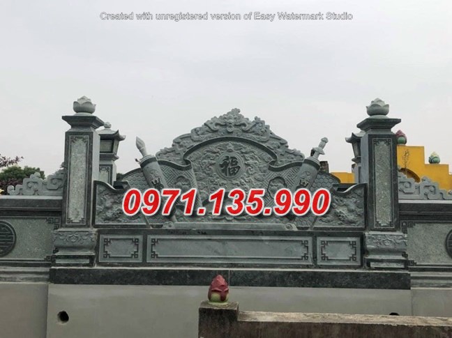 Cuốn thư lăng mộ đá - Mẫu cuốn thư bằng đá đơn giản đẹp bán Bắc Giang