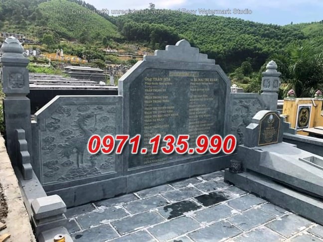 Cuốn thư lăng mộ đá - Mẫu cuốn thư bằng đá đơn giản đẹp bán Bắc Giang