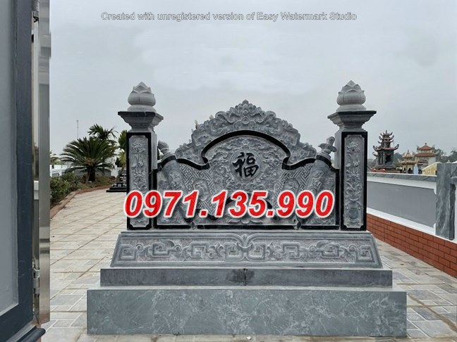 Cuốn thư lăng mộ đá - Mẫu cuốn thư bằng đá đơn giản đẹp bán Bắc Giang