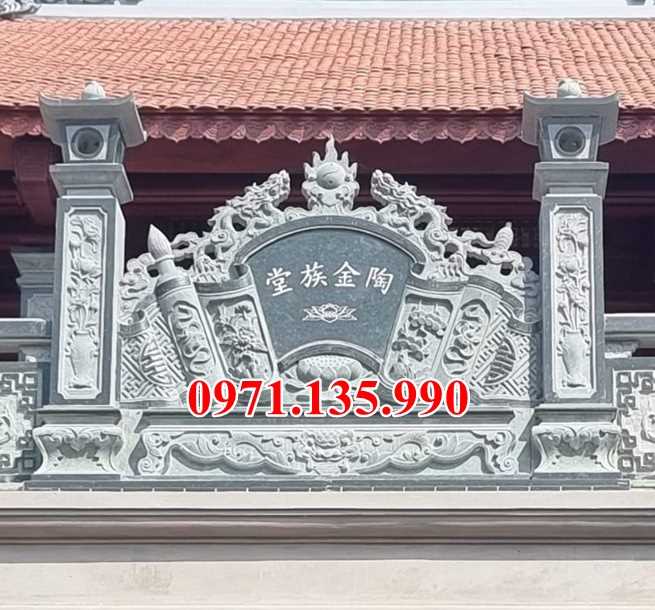 Cuốn thư đá - Mẫu cuốn thư bằng đá xanh đẹp bán Hải Dương