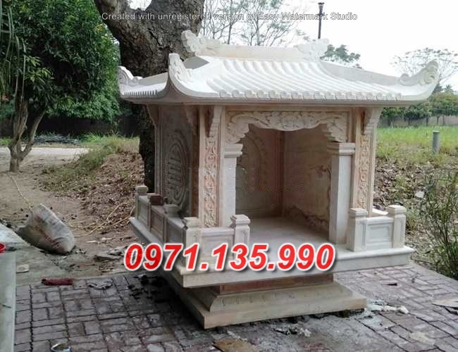 Miếu thờ đá - Mẫu miếu thờ sơn thần linh bằng đá đẹp bán Lạng Sơn