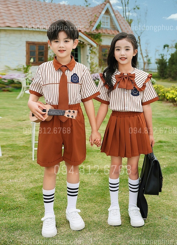 May đồng phục học sinh cấp 1 độc quyền theo yêu cầu