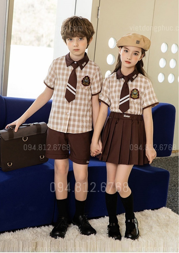 May đồng phục học sinh cấp 1 độc quyền theo yêu cầu