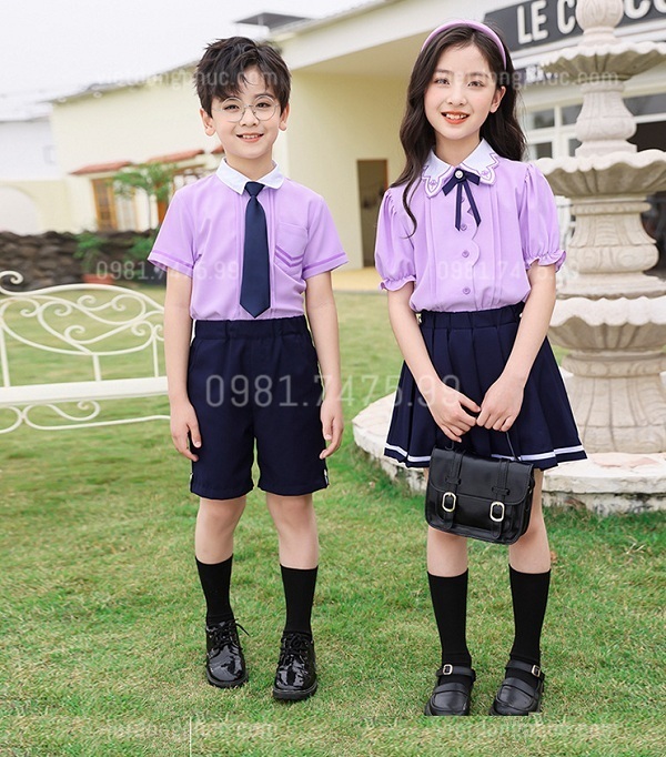 May đồng phục học sinh cấp 1 độc quyền theo yêu cầu