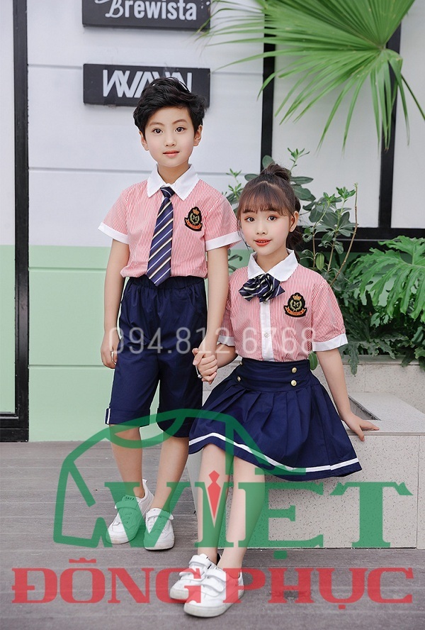 May đồng phục học sinh cấp 1 độc quyền theo yêu cầu