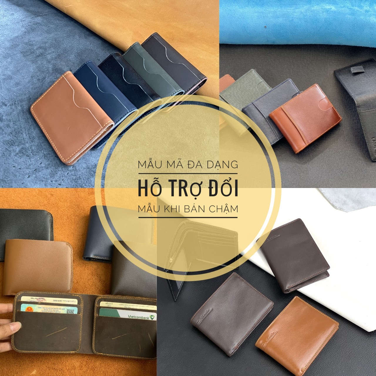 Ví nam da bò giá sỉ - Xưởng sản xuất tuyển sỉ vốn thấp