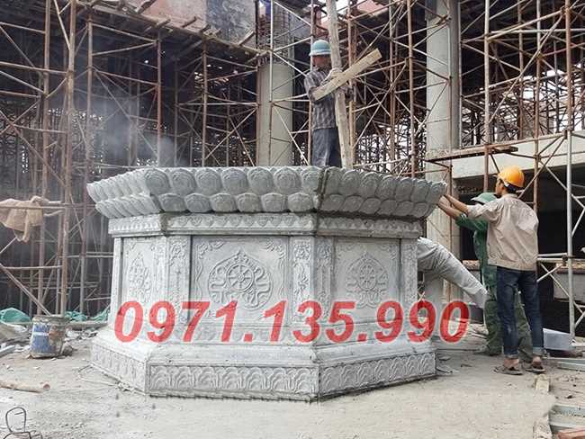 Mộ đá tròn - Mẫu mộ hình lục lăng bát giác bằng đá đẹp bán Đắk Nông