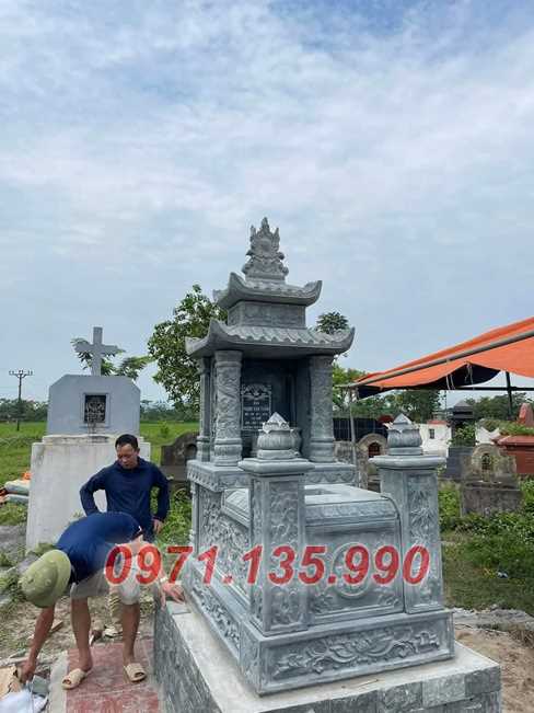 24 Mẫu mộ đá tự nhiên - Mộ bằng đá nguyên khối đẹp bán Tây Ninh