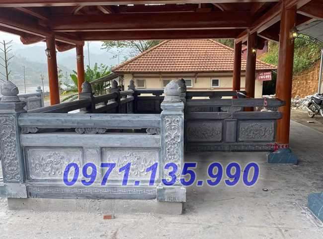 Lan can đá đẹp - Mẫu lan can bằng đá xanh đẹp bán Hà Nội