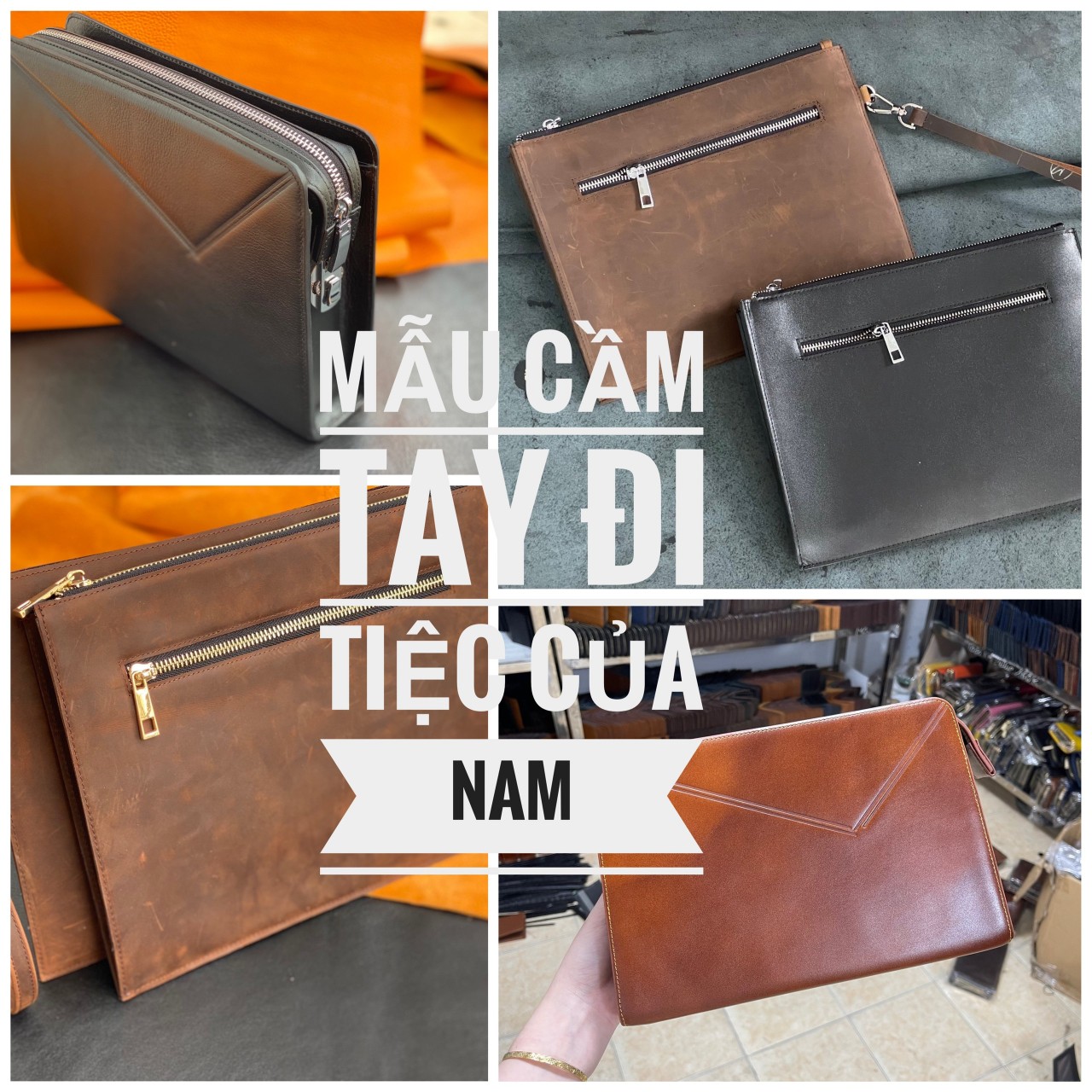 Em đang tìm khách hàng có vốn thấp muốn kinh doanh đồ da có tại xưởng