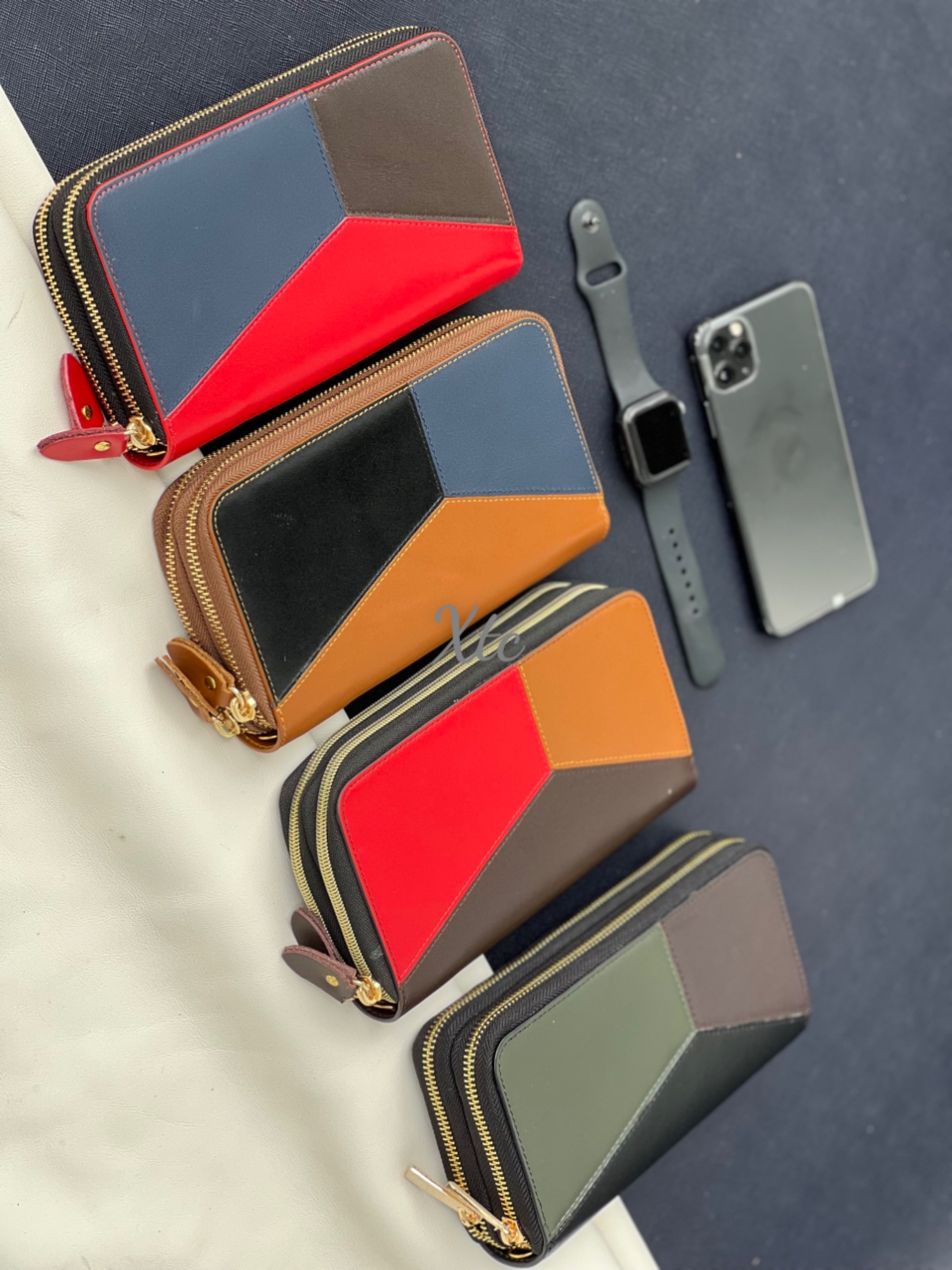 Clutch 2 khóa phối màu - giá sỉ tại xưởng