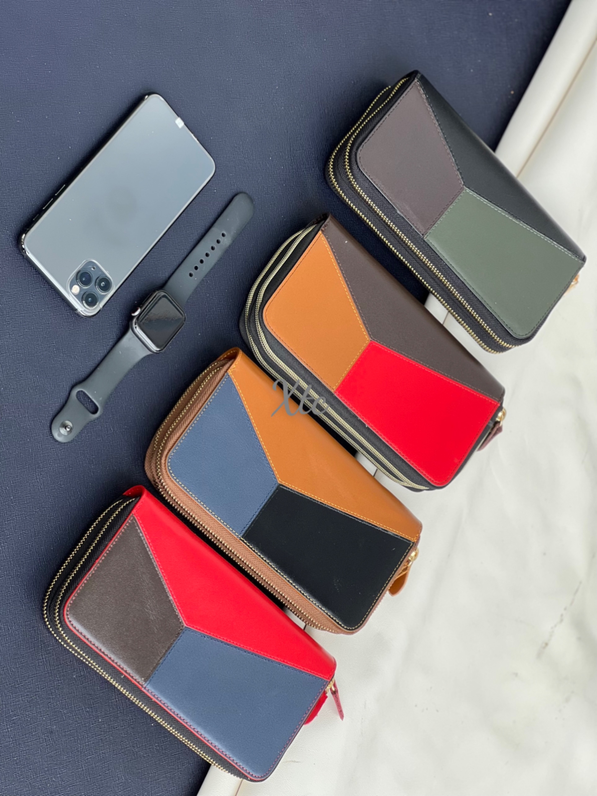Clutch 2 khóa phối màu - giá sỉ tại xưởng