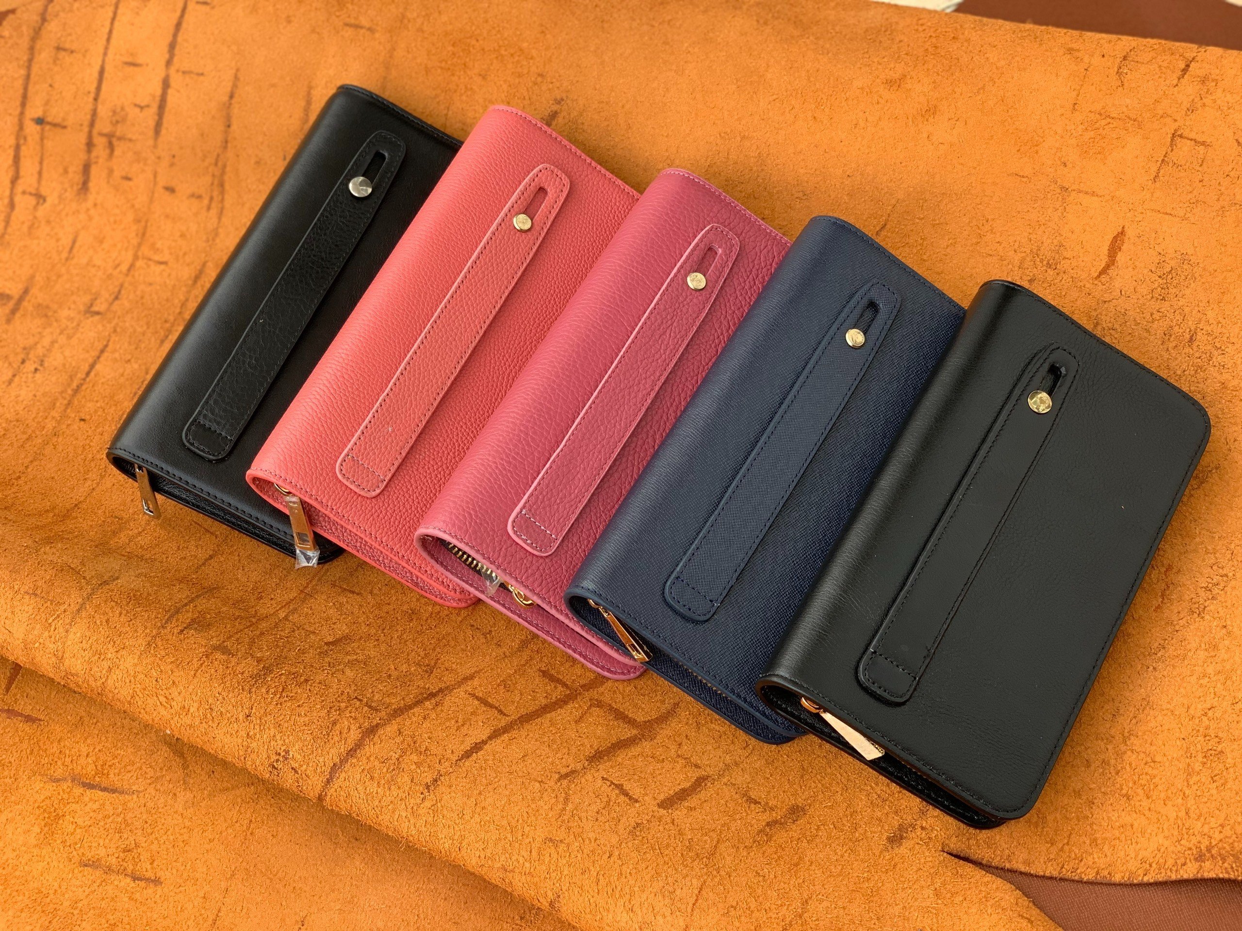 Xưởng sản xuất ví da HCM - Clutch Nappa 1 khóa