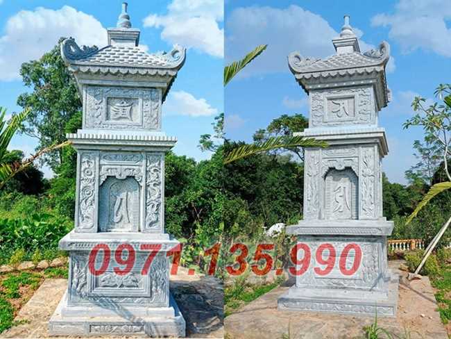 Mộ tháp chùa - Mẫu mộ tháp bằng đá cẩm thạch đẹp bán Vĩnh Long