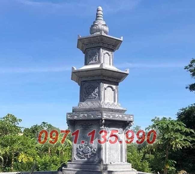Mộ tháp chùa - Mẫu mộ tháp bằng đá cẩm thạch đẹp bán Vĩnh Long