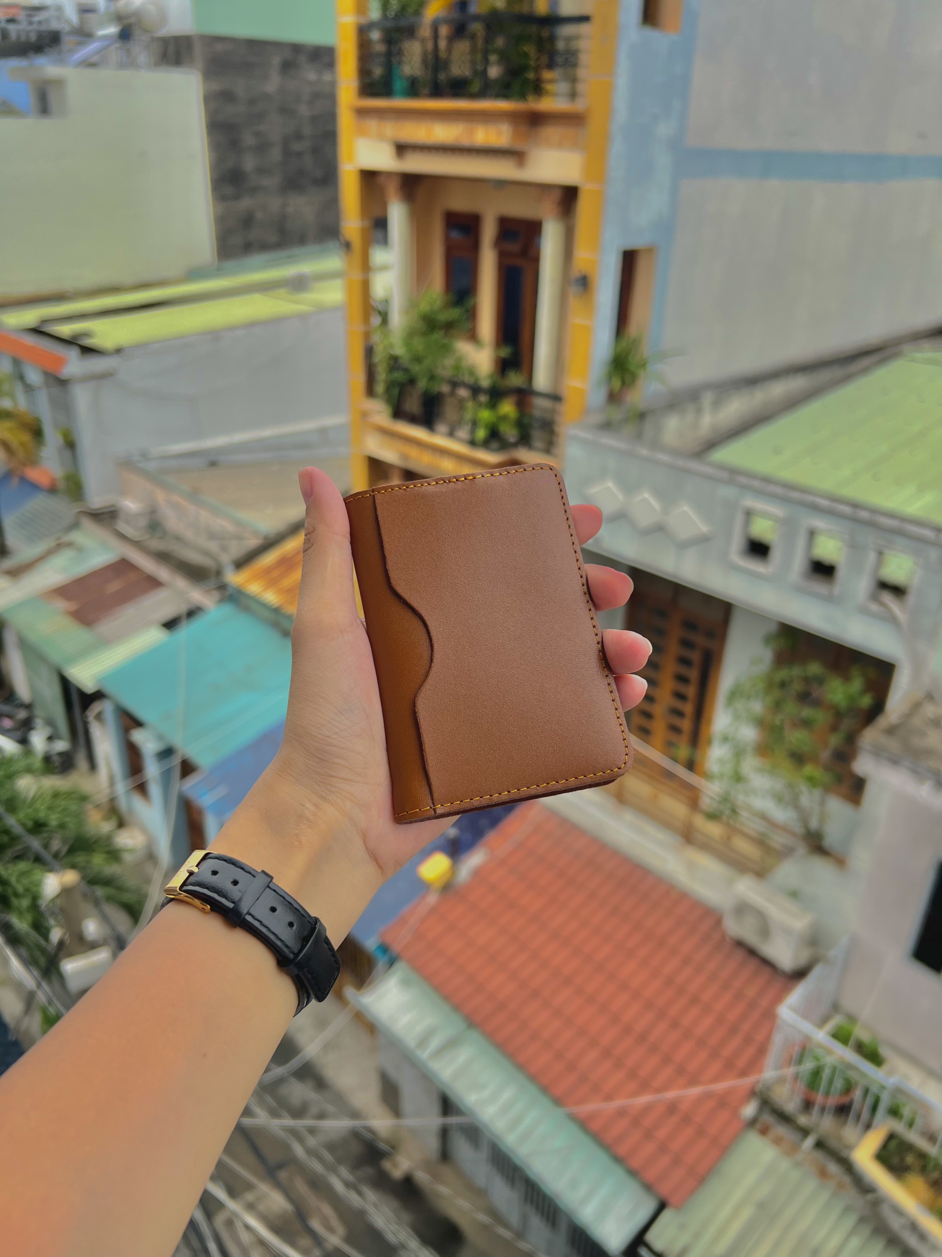 Ví thẻ duti - da thật hoàn toàn có hàng tại xưởng