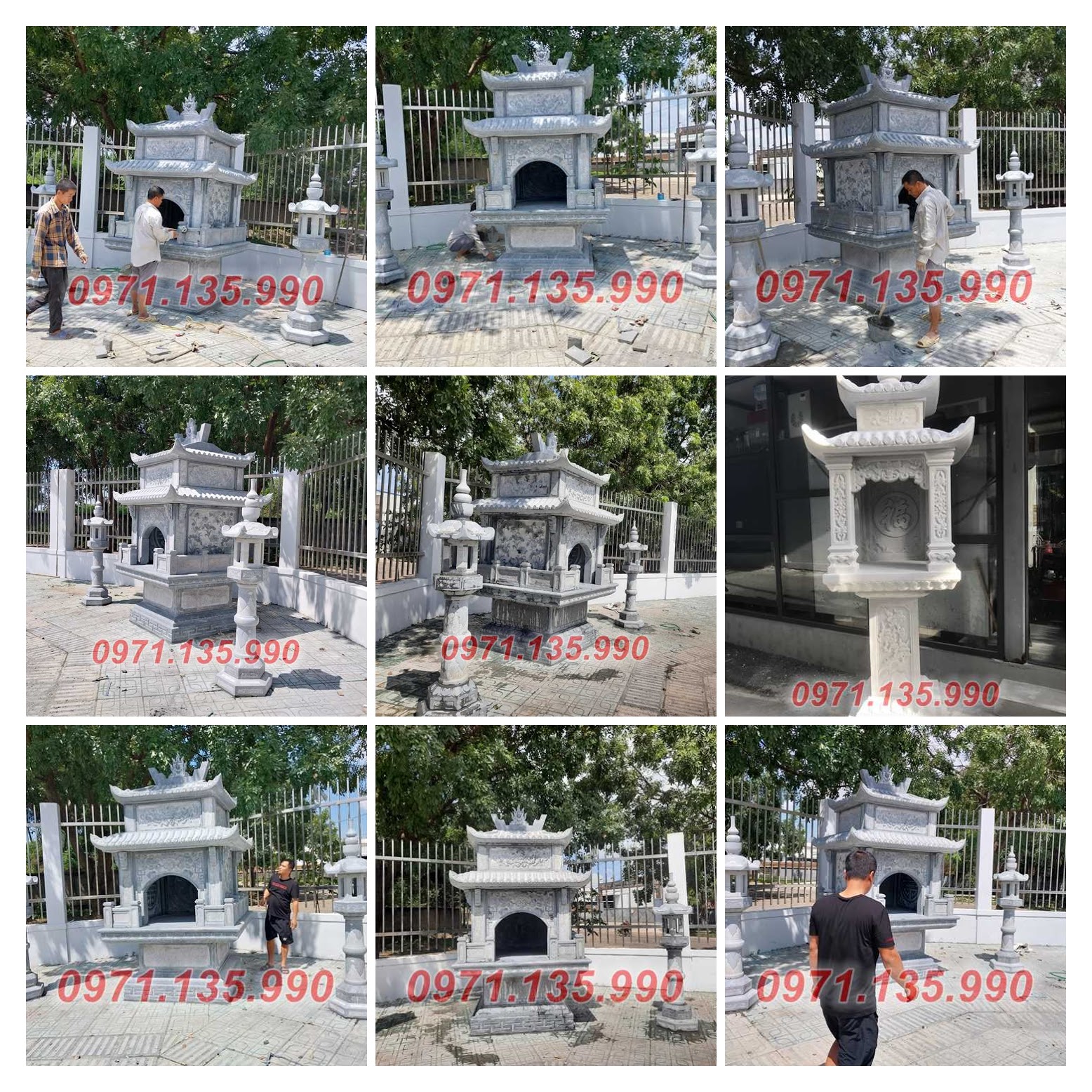 Bán cây hương, miếu thờ, bàn thờ thiên bằng đá tại Sài Gòn